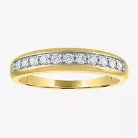 (Gh / Si2 I1)														 Womens 1/4 CT. T.W. Lab Grown White Diamond 10K Gold Anniversary Wedding Band