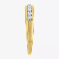 (Gh / Si2 I1)														 Womens 1/4 CT. T.W. Lab Grown White Diamond 10K Gold Anniversary Wedding Band
