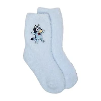 Cozy Little & Big Kid Girls 3 Pair Bluey Crew Socks