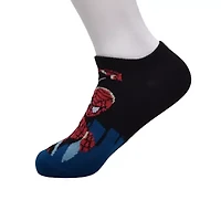 Little & Big Kid Boys 6 Pair Spiderman No Show Socks