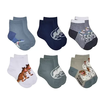 Toddler Boys Jurassic World Quarter Ankle Socks