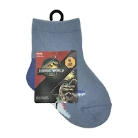 Toddler Boys Jurassic World Quarter Ankle Socks
