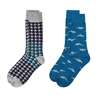 MeMoi Mens 2 Pair Crew Socks