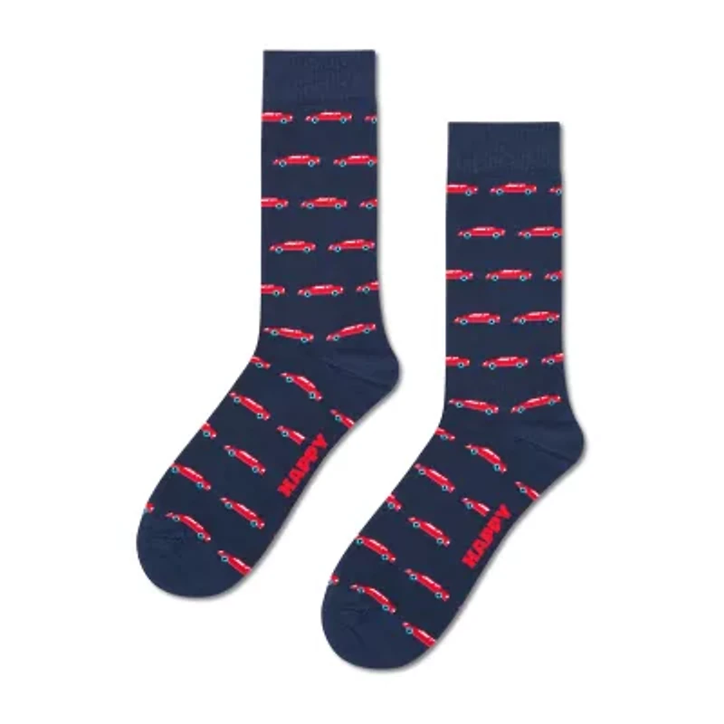 Happy Socks LITE Cars Mens 1 Pair Crew Socks