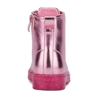 Olivia Miller Toddler Girls Space Case Flat Heel Lace Up Boots