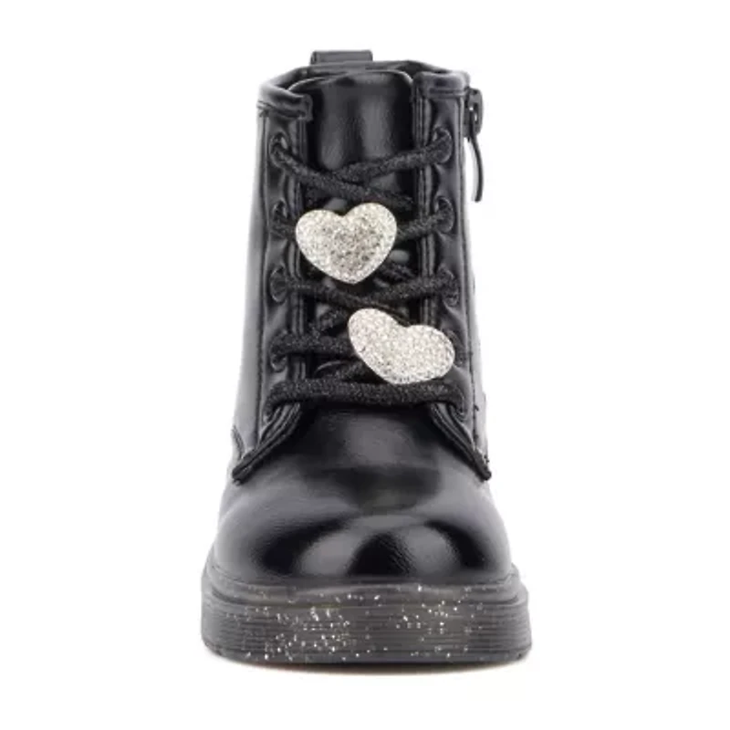 Olivia Miller Toddler Girls Space Case Flat Heel Lace Up Boots