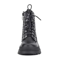 Olivia Miller Little & Big Kid Girls Galaxy Gal Block Heel Lace Up Boots