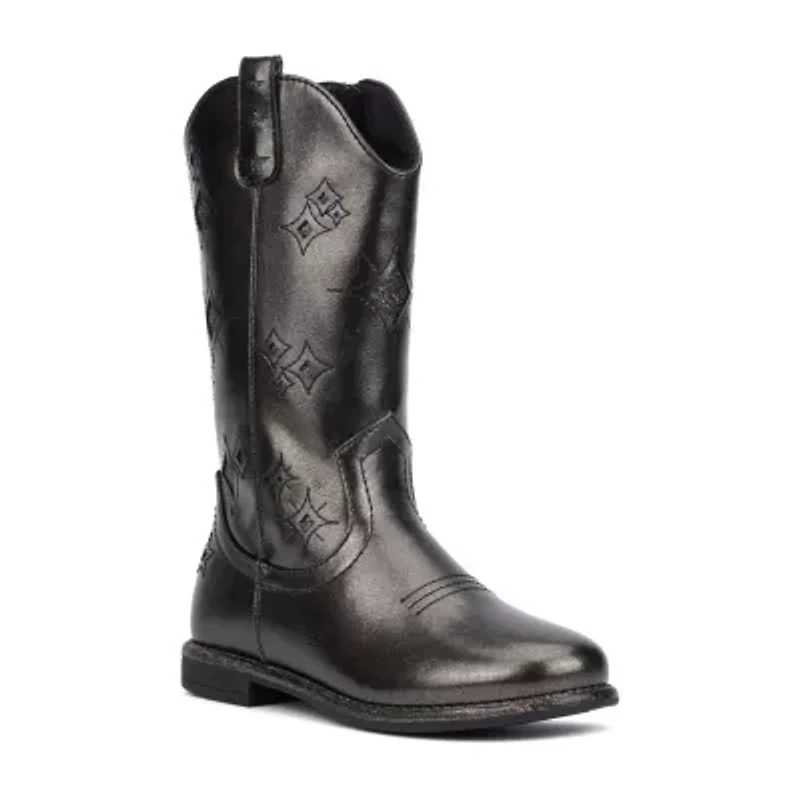 Olivia Miller Little & Big Kid Girls Block Heel Cowboy Boots