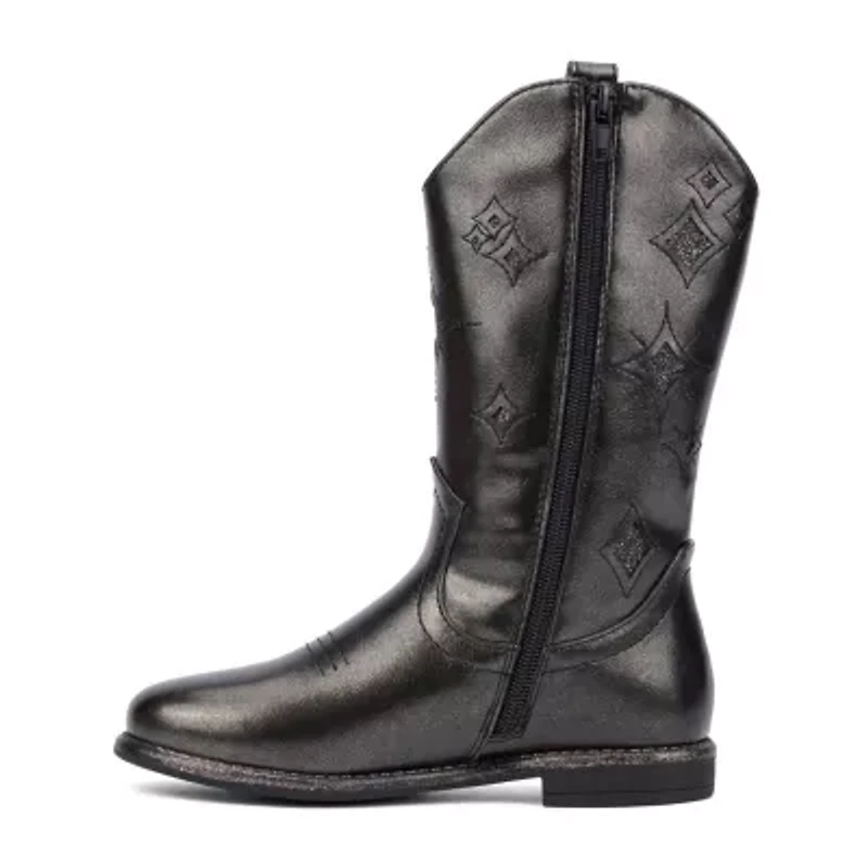 Olivia Miller Little & Big Kid Girls Block Heel Cowboy Boots