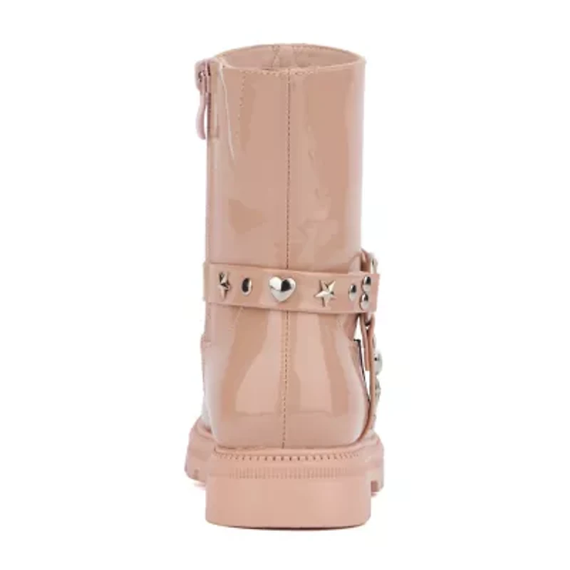 Olivia Miller Little & Big Kid Girls Harness Lug Flat Heel Chelsea Boots