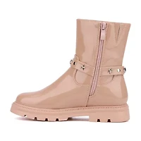 Olivia Miller Little & Big Kid Girls Harness Lug Flat Heel Chelsea Boots