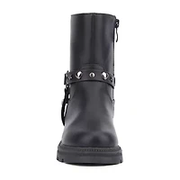 Olivia Miller Little & Big Kid Girls Harness Lug Flat Heel Chelsea Boots