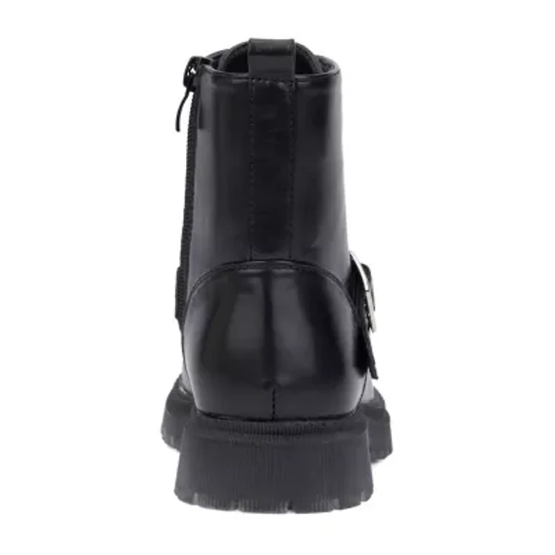 Olivia Miller Little & Big Kid Girls Star Bright Flat Heel Motorcycle Boots