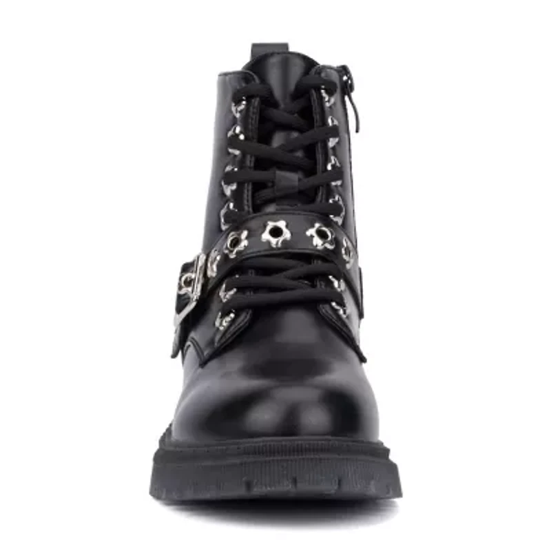 Olivia Miller Little & Big Kid Girls Star Bright Flat Heel Motorcycle Boots