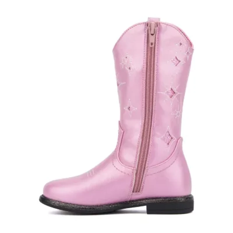 Olivia Miller Toddler Girls Block Heel Cowboy Boots