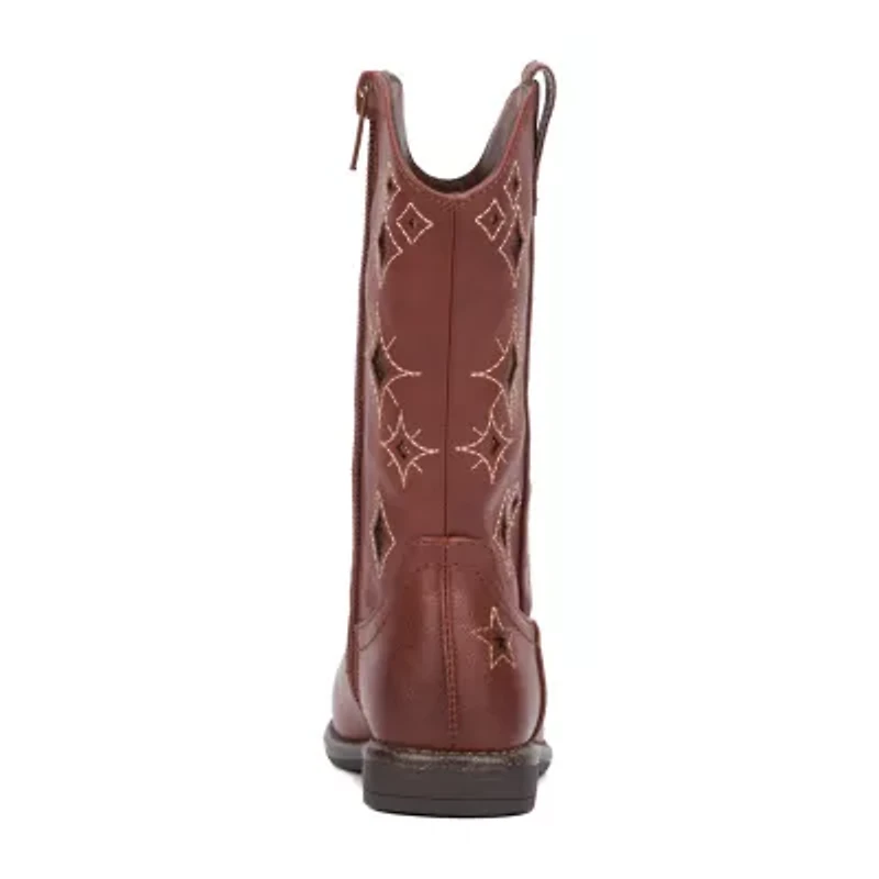 Olivia Miller Toddler Girls Block Heel Cowboy Boots
