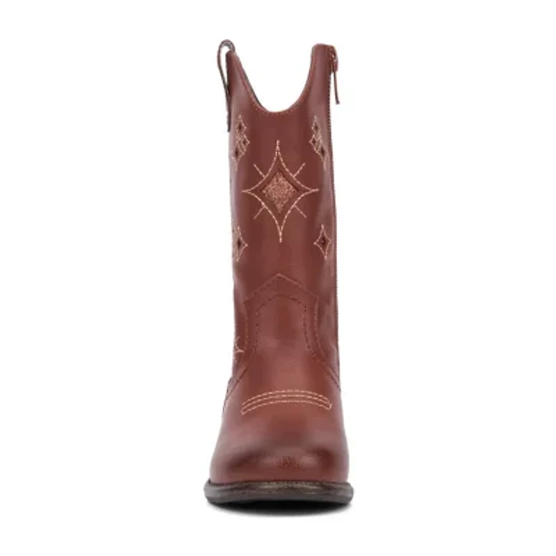 Olivia Miller Toddler Girls Block Heel Cowboy Boots