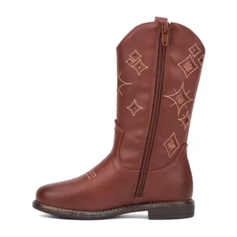 Olivia Miller Toddler Girls Block Heel Cowboy Boots