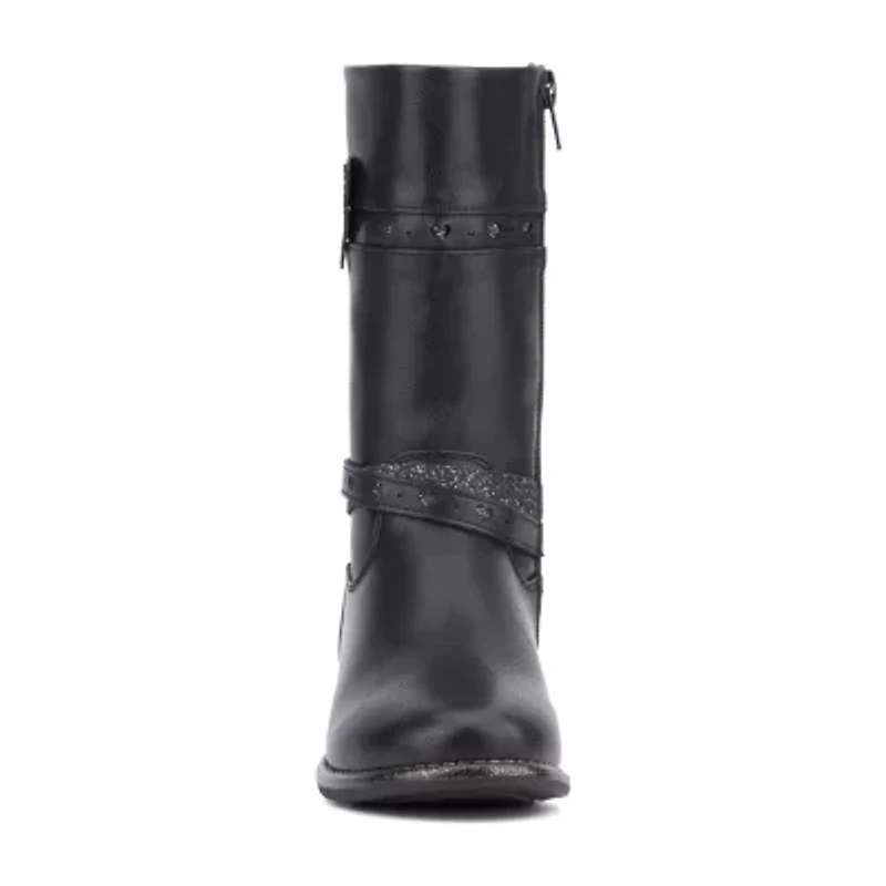 Olivia Miller Little & Big Kid Girls Cloudz Block Heel Riding Boots