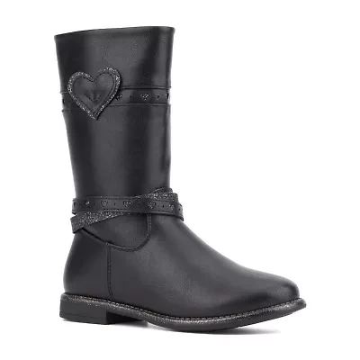 Olivia Miller Little & Big Kid Girls Cloudz Block Heel Riding Boots