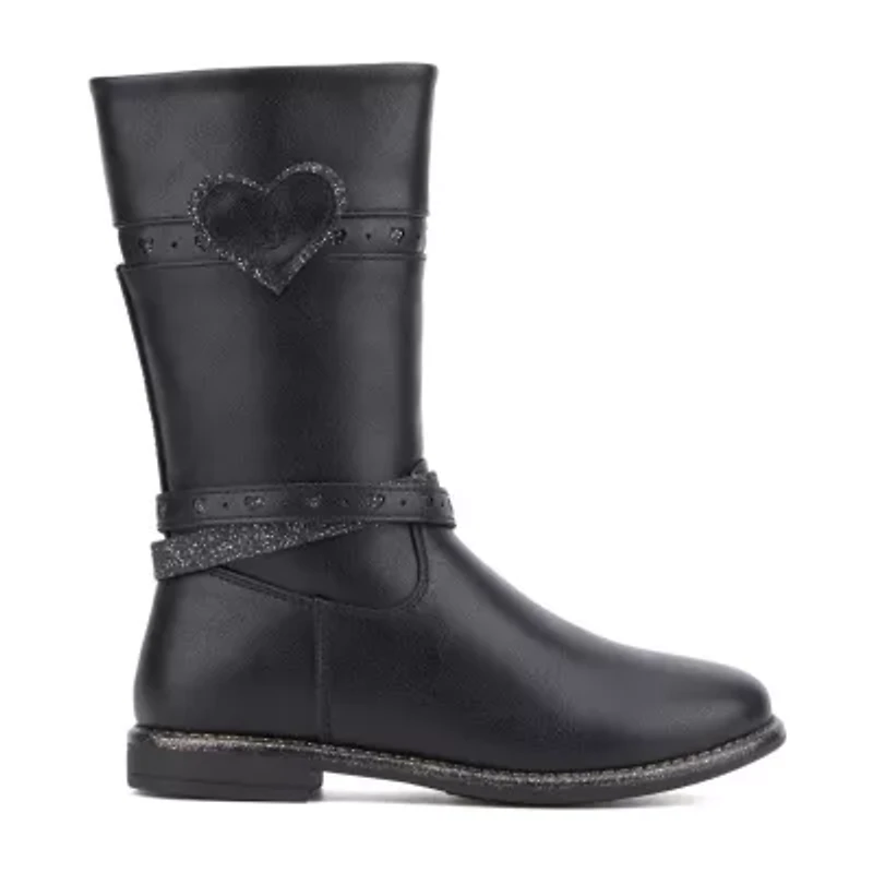 Olivia Miller Little & Big Kid Girls Cloudz Block Heel Riding Boots