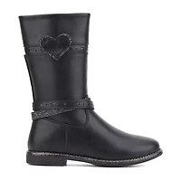 Olivia Miller Little & Big Kid Girls Cloudz Block Heel Riding Boots