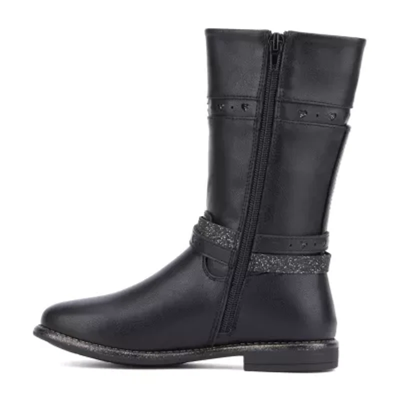 Olivia Miller Little & Big Kid Girls Cloudz Block Heel Riding Boots