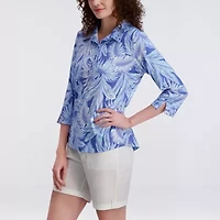 Stella Parker Womens Elbow Sleeve Tunic Top