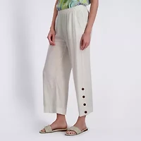 Stella Parker Womens Mid Rise Wide Leg Palazzo Pant