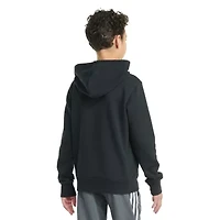 adidas Big Kid Boys Long Sleeve Embroidered Fleece Active Hoodie