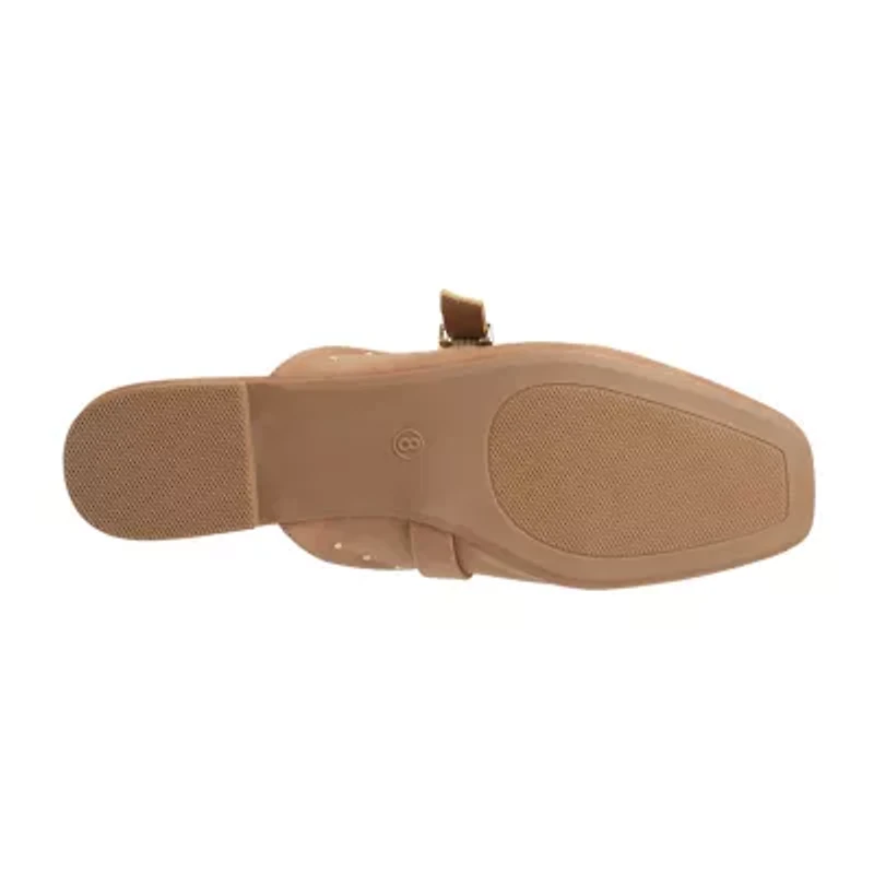 New York & Company Women'S Lyanna Mule Sandals Womens Square Closed Toe Mules