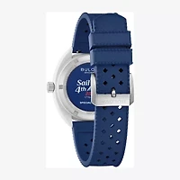 Bulova Snorkel Mens Blue Strap Watch 98b474
