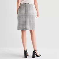 Black Label by Evan-Picone Tweed Womens Suit Skirt