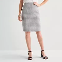 Black Label by Evan-Picone Tweed Womens Suit Skirt