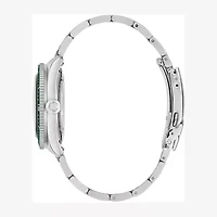 Caravelle Designed By Bulova Caravelle Sea Hunter Mens Automatic Silver Tone Stainless Steel Bracelet Watch 43b179
