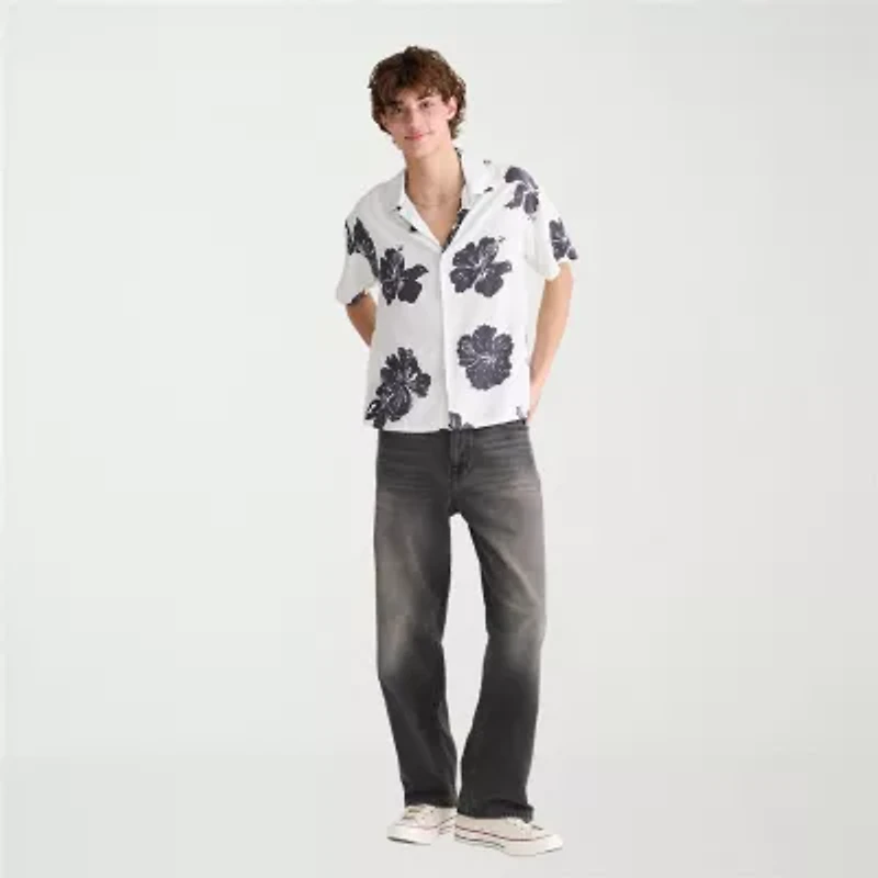 AEROPOSTALE Mens Short Sleeve Regular Fit Button-Down Shirt