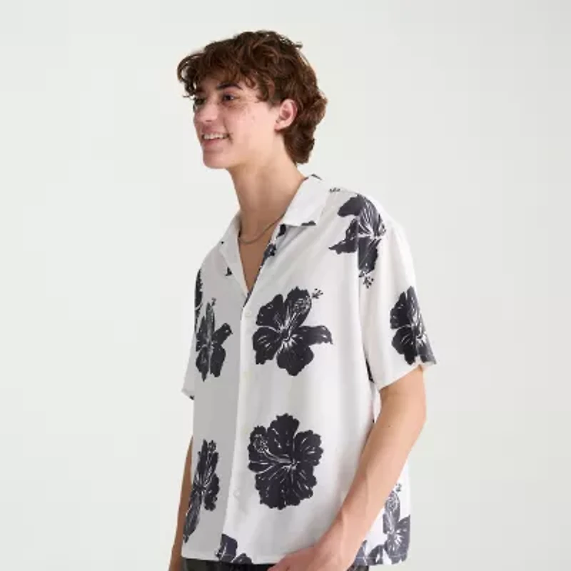 AEROPOSTALE Mens Short Sleeve Regular Fit Button-Down Shirt