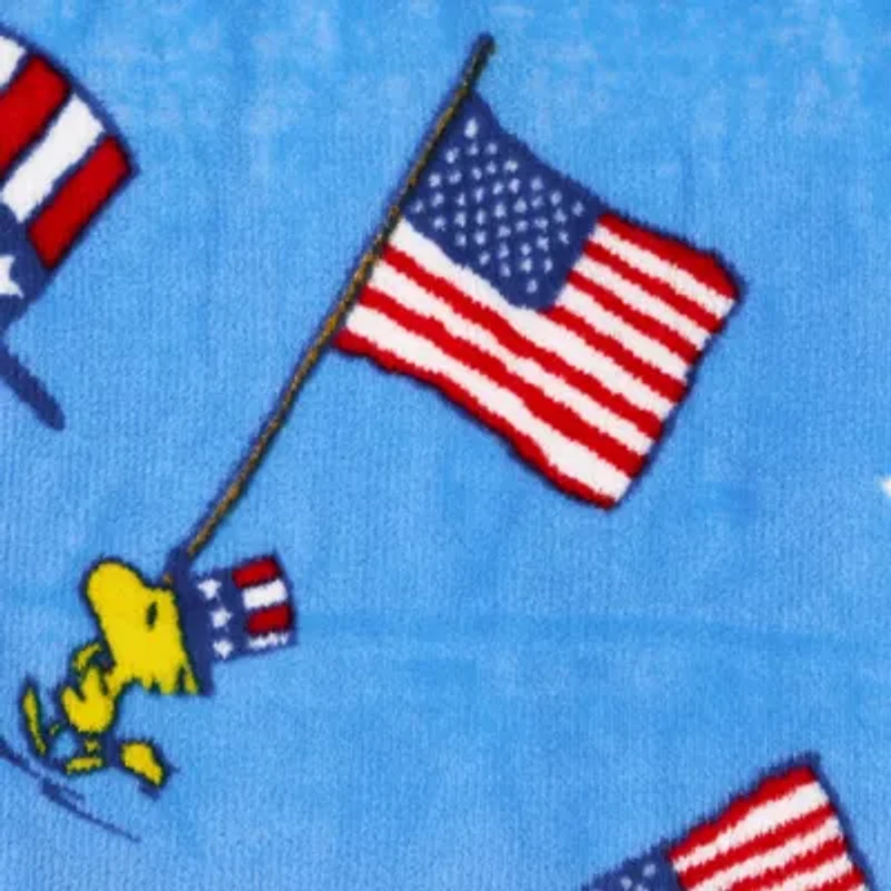 Peanuts Star Spangled Throw Peanuts Snoopy Washable Lightweight Throw