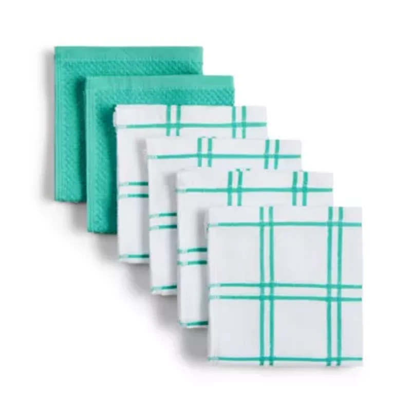 Cooks Plaid 6-pc. Dish Cloth Set
