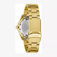 Caravelle Designed By Bulova Caravelle Sea Hunter Mens Automatic Gold Tone Stainless Steel Bracelet Watch 44b133