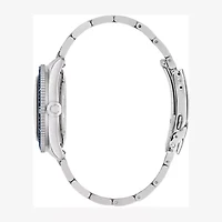 Caravelle Designed By Bulova Caravelle Sea Hunter Mens Automatic Silver Tone Stainless Steel Bracelet Watch 43b178