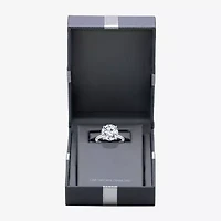 Signature By Modern Bride (I / Si2) Womens 6 1/ Ct. T.W. Lab Grown White Diamond 14K Gold Round Side Stone Engagement Ring