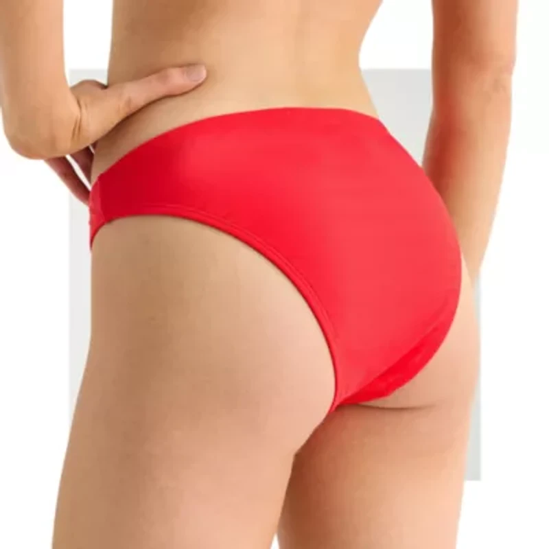 Arizona Womens Lined Juniors Hipster Bikini Swimsuit Bottom
