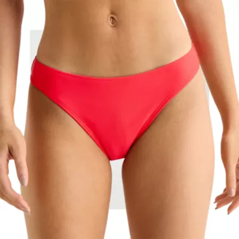 Arizona Womens Lined Juniors Hipster Bikini Swimsuit Bottom
