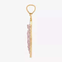 Virgin Mary Womens 10K Gold Oval Pendant
