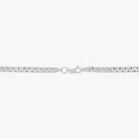Made in Italy Mens Sterling Silver Inch Box Chain Necklace