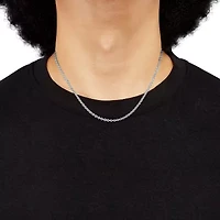 Made in Italy Unisex Adult Sterling Silver 18 Inch Rolo Chain Necklace