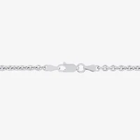 Made in Italy Unisex Adult Sterling Silver 22 Inch Rolo Chain Necklace