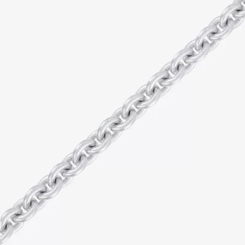 Made in Italy Unisex Adult Sterling Silver 22 Inch Rolo Chain Necklace