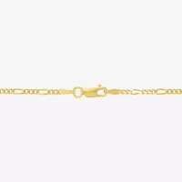 Made in Italy Mens 14K Gold Over Silver Inch Figaro Chain Necklace